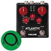 《数量限定 お買い得SET》NUX ニューエックス Atlantic ディレイ &amp; リバーブ + JG10X （3.05ｍ）ストレート ギターケーブル | 三木楽器Yahoo!ショップ