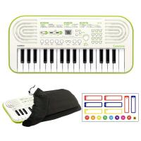 CASIO ミニ鍵盤キーボード SA-50(ホワイト) + ダストカバー  セット【お名前ドレミシール付】 | DZONE Yahoo!ショップ