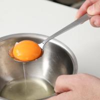 黄身取り名人 卵黄用スプーン 日本製　オールステンレス | 京都匙亀
