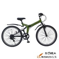 ミムゴ FIELD CHAMP 26インチ Wサス 折り畳みマウンテンバイク アーミーグリーン FD-MTB266SK 【MG-FCP266K】 | カイノス Yahoo!ショッピング店