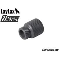 H9920B　LayLax F.FACTORY サイレンサーアタッチメント 正逆変換 14mm正ネジ → 14mm逆ネジ | MILITARY BASE