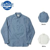 バズリクソンズ BUZZ RICKSON'S CHAMBRAY WORK SHIRTS 定番 ブルー シャンブレー ワークシャツ | ミリタリーブラッドタクティカル