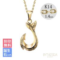 ハワイアンジュエリー ネックレス K14カットあずきチェーン太さ1.4mm CG-GP113-CH1020