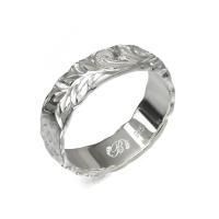  シルバー925 バレル 幅6mm 厚み1.5mm マイレ＆カレイキニ カットアウト リング SB6C-A15