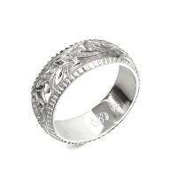  シルバー925 バレル 幅6mm 厚み1.5mm マイレ＆カレイキニ コインエッジ リング SB6C-D15