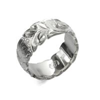  シルバー925 バレル 幅8mm 厚み1.5mm マイレ＆カレイキニ カットアウト リング SB8C-A15