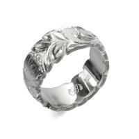  シルバー925 バレル 幅8mm 厚み2mm マイレ＆カレイキニ カットアウト リング SB8C-A20