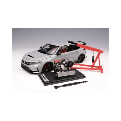 MOTORHELIX シビック タイプR FL5 1/18 ソニックグレーパール MotorHelix 1:18 Honda Civic Type-R (FL5) Sonic Grey Pearl – Model