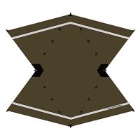 YOKA PUP TARP パップタープ ムササビ型 簡易シェルター 5x4.4m YOKA TIPI 連結 クローズド可能 | ミナモSTORE