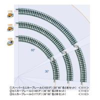 1112 ミニカーブレールＣ１４０ Ｆ  30°、60°各２本セット  トミックス | みなと模型 Yahoo!店