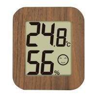 シンワ測定 デジタル温湿度計 環境チェッカー ミニ 木製 ダークブラウン 73233 | ミナトワークス