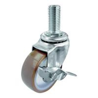 ユーエイ ねじ込み式キャスター ステンレス製自在S付 100径 ウレタン車輪 SUSET100URSW3440 [SUS-ET-100URS-W3/4-40][r20][s9-010] | ミナトワークス