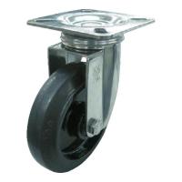 ユーエイ ステンレスキャスター自在車 130径ナイロンホイルゴム車輪 SUSNRJ130 [SUS-NRJ-130][r20][s9-020] | ミナトワークス