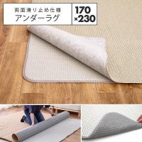 【メーカー直送品】 アンダーラグ 約170×230cm 約3畳 3帖 ラグ カーペット 下敷き 両面滑り止め付き 防音 防ダニ 抗菌 ホットカーペット対応 床暖房対応 h63626 | minet