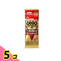 SAVAS(ザバス) ホエイプロテイン100 ココア味 10.5g ( トライアルタイプ) 5個セット | みんなのお薬ビューティ&コスメ店