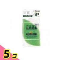 マーナ POCO(ポコ) 葉っぱ型スポンジ K614 1個入 (グリーン) 5個セット | みんなのお薬ビューティ&コスメ店