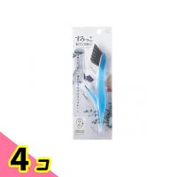 マーナ 掃除の達人 すみっこブラシ W651 1個入 (B ブルー) 4個セット | みんなのお薬ビューティ&コスメ店