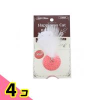 アドメイト 猫用 ハピネスキャット 羽根付き手編みボール 1個入 (ピンク) 4個セット | みんなのお薬ビューティ&コスメ店