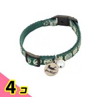 ペティオ 首輪 猫小町カラー 猫模様 グリーン 1本入 (W55990) 4個セット | みんなのお薬ビューティ&コスメ店(みんなのお薬)