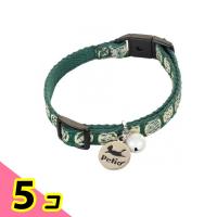 ペティオ 首輪 猫小町カラー 猫模様 グリーン 1本入 (W55990) 5個セット | みんなのお薬ビューティ&コスメ店(みんなのお薬)