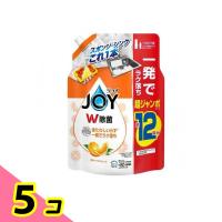 ジョイ W除菌 食器用洗剤 贅沢シトラスオレンジの香り 詰め替え用 超ジャンボサイズ 1550mL 5個セット | みんなのお薬ビューティ&コスメ店(みんなのお薬)