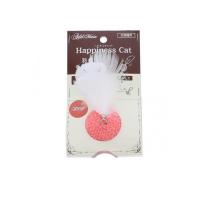 2980円以上で注文可能  アドメイト 猫用 ハピネスキャット 羽根付き手編みボール 1個入 (ピンク) (1個) | みんなのお薬MAX