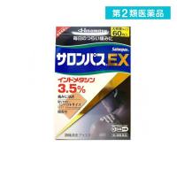 2980円以上で注文可能  第２類医薬品サロンパスEX 60枚 冷湿布 シップ薬 貼り薬 肩こり 腰痛 筋肉痛 市販 大容量 (1個) | みんなのお薬MAX