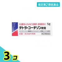 指定第２類医薬品テトラ・コーチゾン軟膏 5g 化膿止め 塗り薬 ステロイド 抗生物質 湿疹 皮膚炎 虫刺され 子供 市販 3個セット | みんなのお薬プレミアム