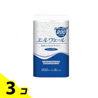 エルヴェール トイレットティシュー シングル 芯なし 200m (×6ロール) 3個セット | みんなのお薬バリュープライス