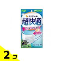 超快適マスク プリーツタイプ やや大きめサイズ ホワイト 7枚入 2個セット | みんなのお薬バリュープライス