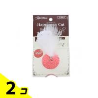 アドメイト 猫用 ハピネスキャット 羽根付き手編みボール 1個入 (ピンク) 2個セット | みんなのお薬バリュープライス