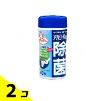 和光堂 おしぼりウエッティー アルコール配合 除菌ウエッティー 60枚 (本体) 2個セット | みんなのお薬バリュープライス