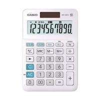 ds-（まとめ）カシオ W税率電卓 10桁ミニジャストタイプ ホワイト MW-100TC-WE-N 1台〔×10セット〕 | Mインテリア