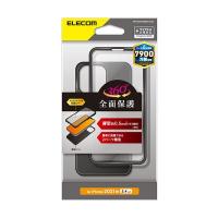 ds-エレコム iPhone 13 mini ハイブリッドケース 360度保護 薄型 ブラック PM-A21AHV360UBK | Mインテリア
