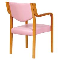 肘付き木製チェア 福祉 介護 椅子 施設 デイサービス MC-510NA 肘付