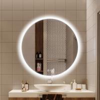 LEDミラー 丸 ミラー 丸型60cm ミラー ライト付き おしゃれ 無段階調光 コンセント付き 曇り止め 壁掛けミラー ミラー 壁掛け おしゃれ 人気 | LEDミラー専門店 ミルオ君の鏡工房