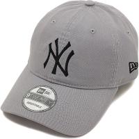 ニューエラ ニューヨーク・ヤンキース NEWERA メンズ・レディース 9TWENTY Cloth Strap Washed Cotton GRY BLK CAP 13562179 | ミスチーフ