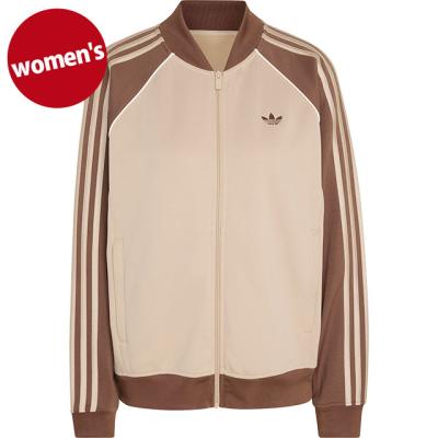 adidas Originals レディースジャージトップス（色：ブラウン系