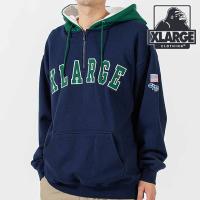 エクストララージ XLARGE ハーフジッププルオーバースウェット メンズ ...