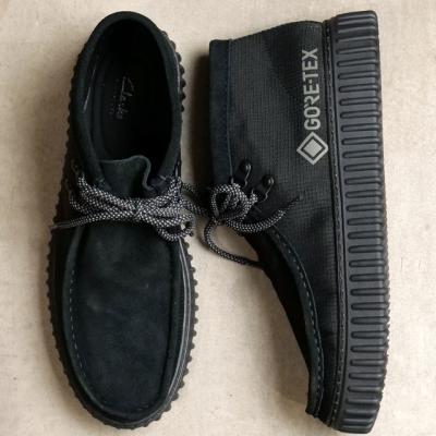 クラークス　ゴアテックス　ワラビー　Clarks GORE-TEX モカシン 黒 CLARKS/クラークス】ワラビーゴアテックス WallabeeGTX 26172074