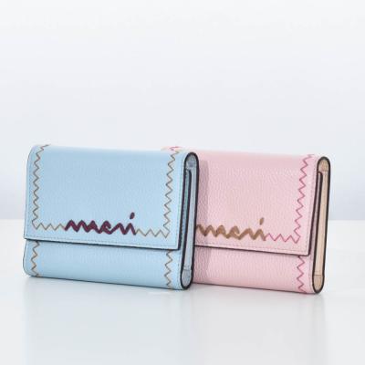 マルニ 三つ折り財布 ピンク/ベージュ マルニ Marni 三つ折り財布 サフィアーノレザー ピンクベージュ