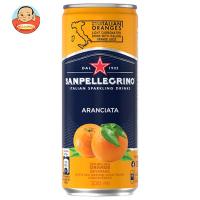 日仏貿易 サンペレグリノ アランチャータ (オレンジ) 330ml缶×24本入 | 味園サポート ヤフー店