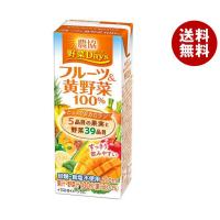 雪印メグミルク 農協 野菜Days フルーツ&amp;黄野菜100% 200ml紙パック×18本入｜ 送料無料 | MISONOYA ヤフー店