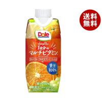 【送料無料・メーカー/問屋直送品・代引不可】雪印メグミルク Dole(ドール) Juicy Plus 1日分のマルチビタミン 330ml紙パック×12本入 | MISONOYA ヤフー店