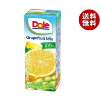 雪印メグミルク Dole(ドール) グレープフルーツミックス100% 200ml紙パック×18本入×(2ケース)｜ 送料無料 | MISONOYA ヤフー店