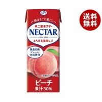 不二家 ネクター ピーチ 200ml紙パック×24本入｜ 送料無料 果汁 もも 桃 紙パック ピーチジュース | MISONOYA ヤフー店