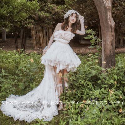 ドレス ウェディングドレス ミニドレス　ガーデンウェディング 楽天市場】【P5倍☆BLACK FRIDAY限定】ウェディングドレス ミニドレス