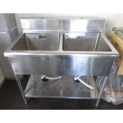 2槽シンク 1000（業務用厨房洗い場用品）｜飲食、厨房用 | DIY、工具