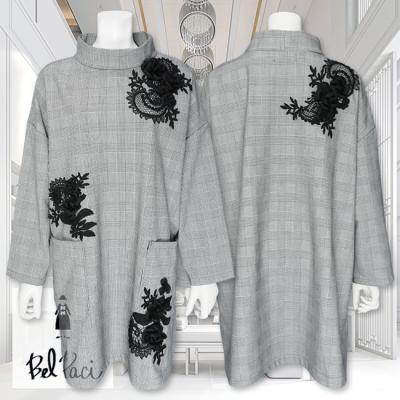 【新品】Bel Paci ベルパーチ お花 コットンワッシャージャンパースカート 新品】Bel Paci ベルパーチ お花 コットンワッシャージャンパー