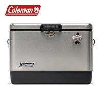 コールマン ステンレス スチールベルトクーラー 54QT シルバー Coleman 2159596 ハードクーラーボックス アウトドア キャンプ 51L | ニッチ・リッチ・キャッチ